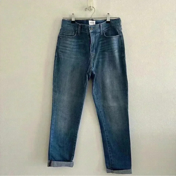 Hudson Natalie Midrise Slim Boyfriend Jeans Sz 26 - Picture 3 of 13